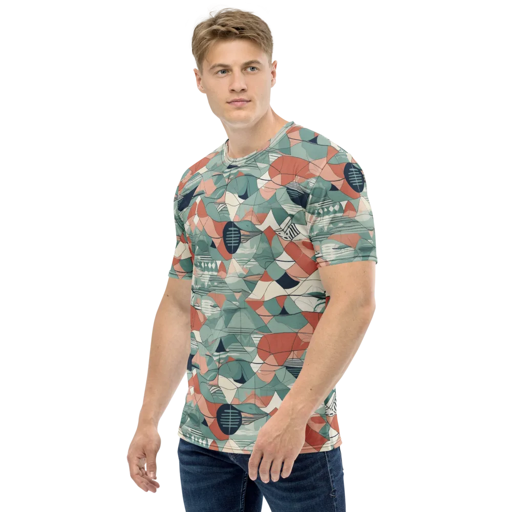 Sage Frequency on Men's Crew Neck T-Shirt — Left