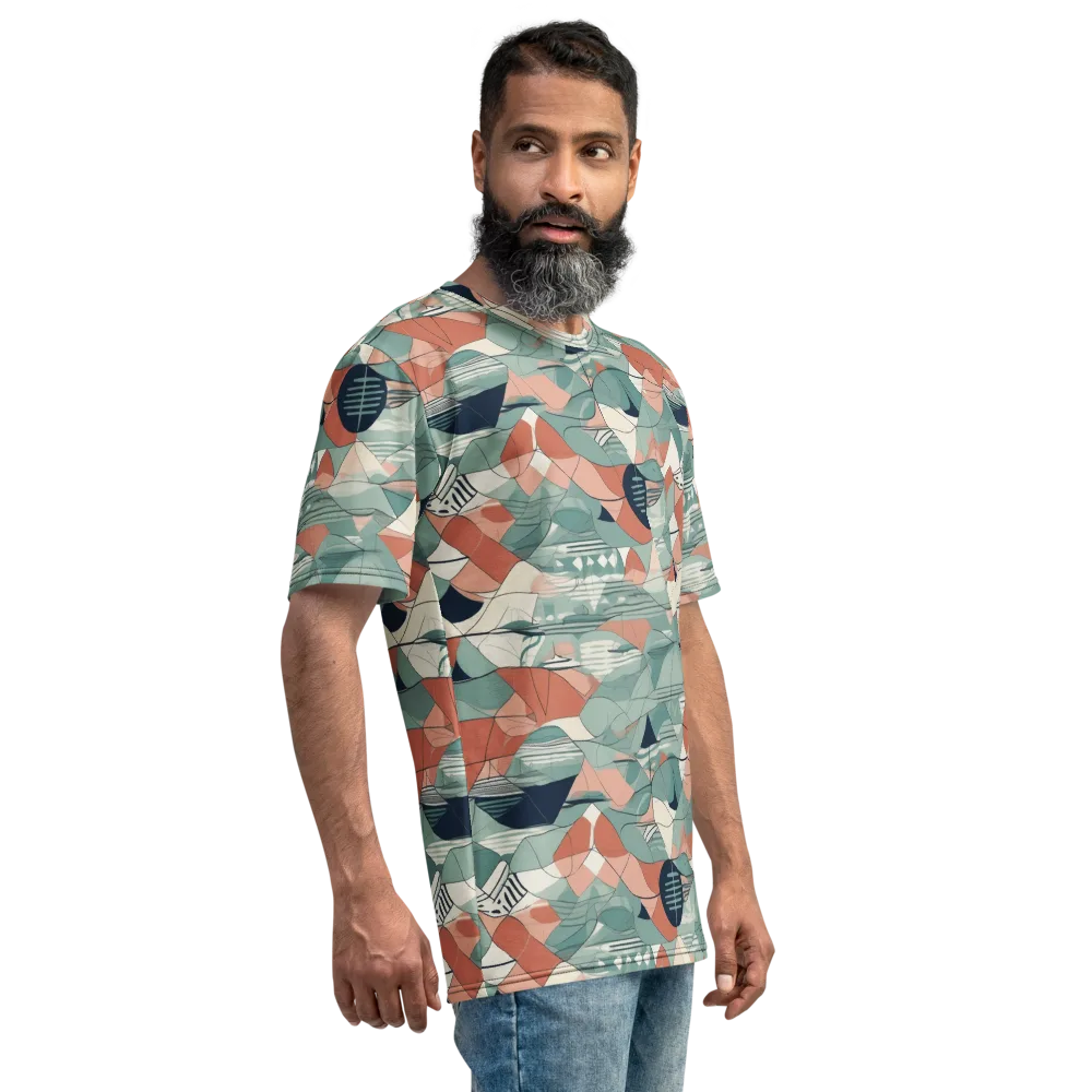 Sage Frequency on Men's Crew Neck T-Shirt — Right