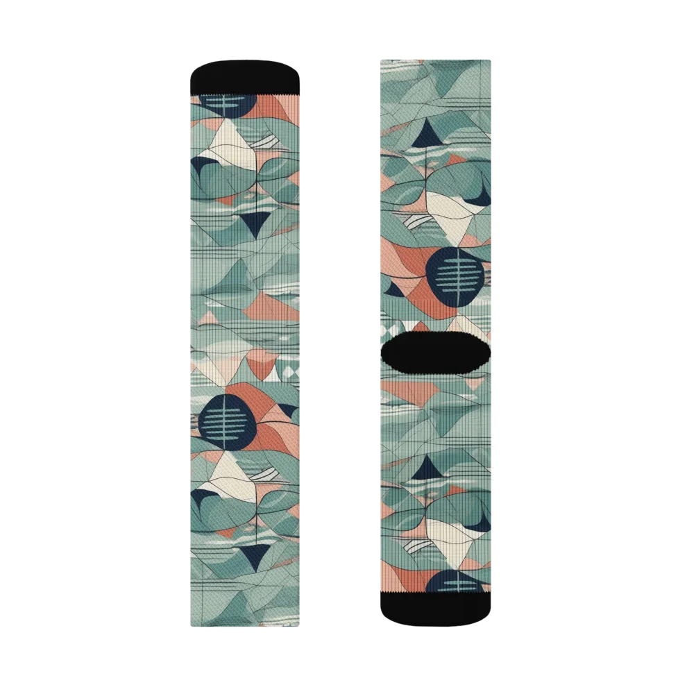 Sage Frequency on Socks — Left Sock