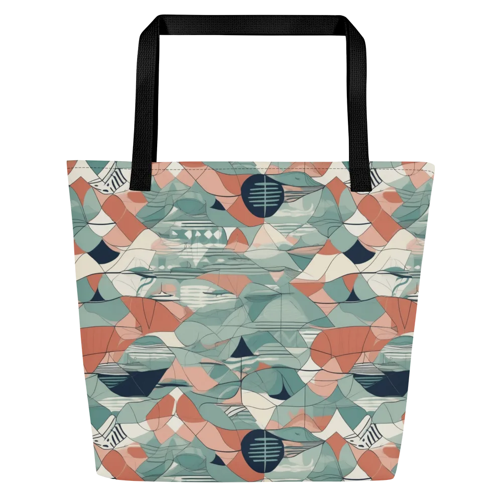 Sage Frequency on Large Tote Bag W/ Pocket — Front