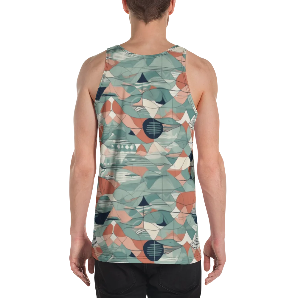 Sage Frequency on Men's Tank Top — Back