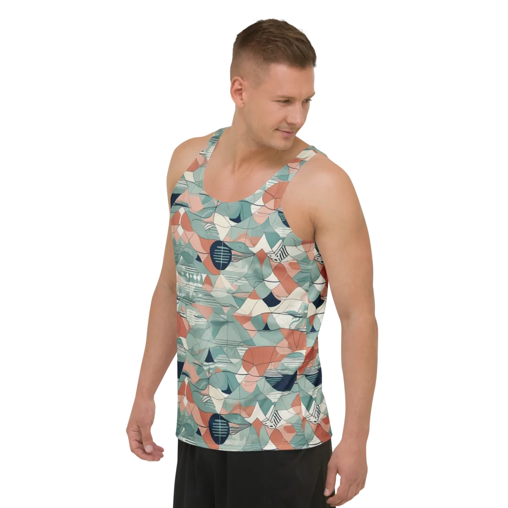 Sage Frequency on Men's Tank Top — Left Front