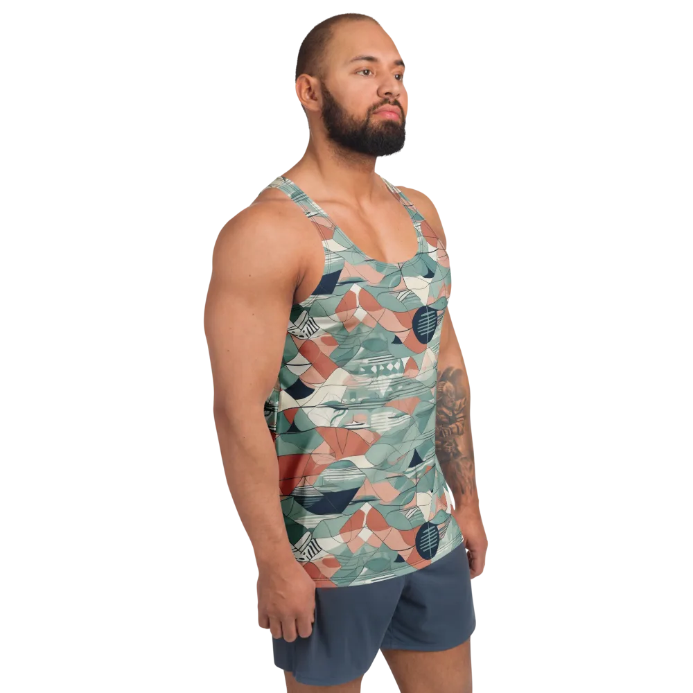Sage Frequency on Men's Tank Top — Right Front