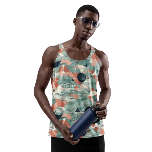 Sage Frequency on a Men's Tank Top