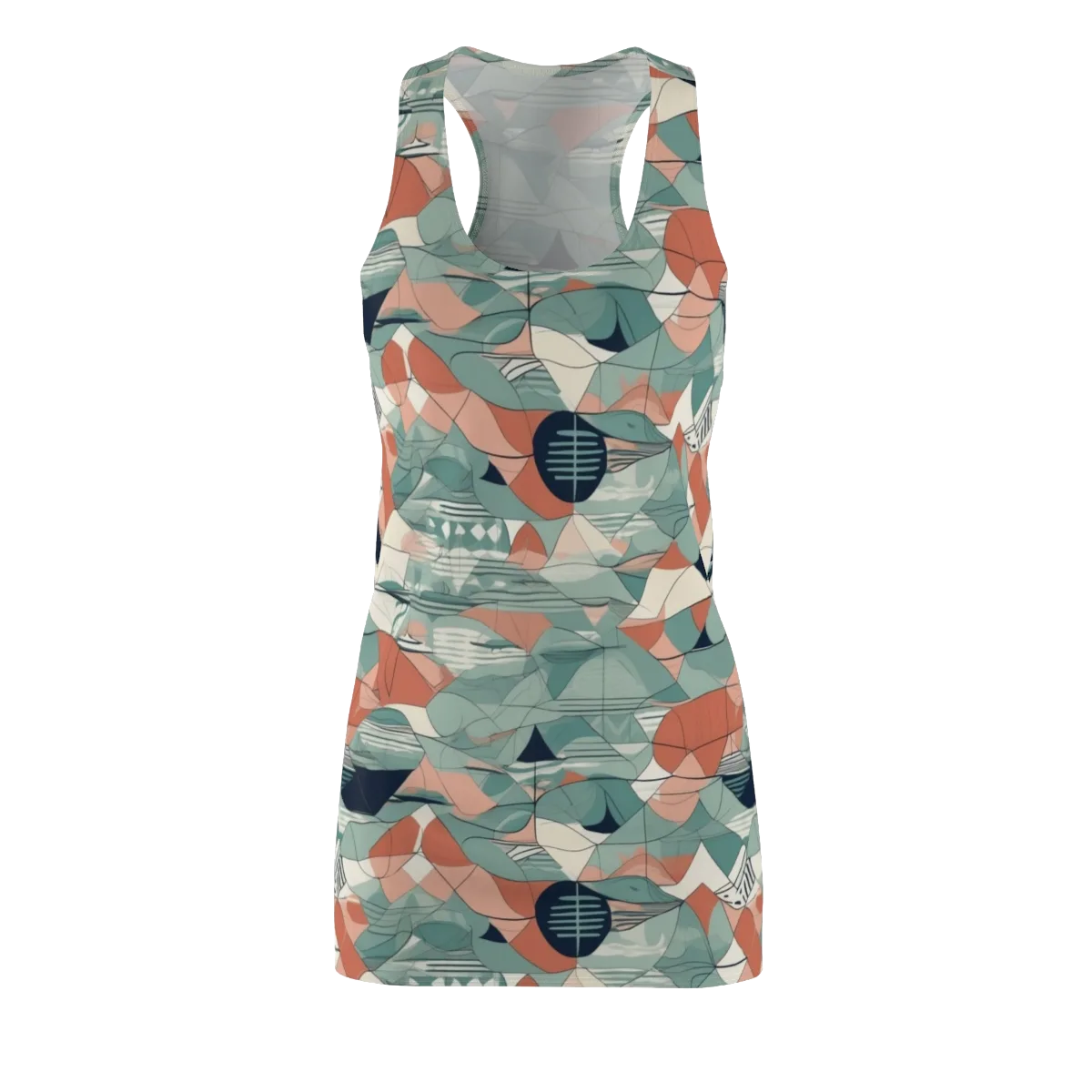 Sage Frequency on Racerback Dress — Front