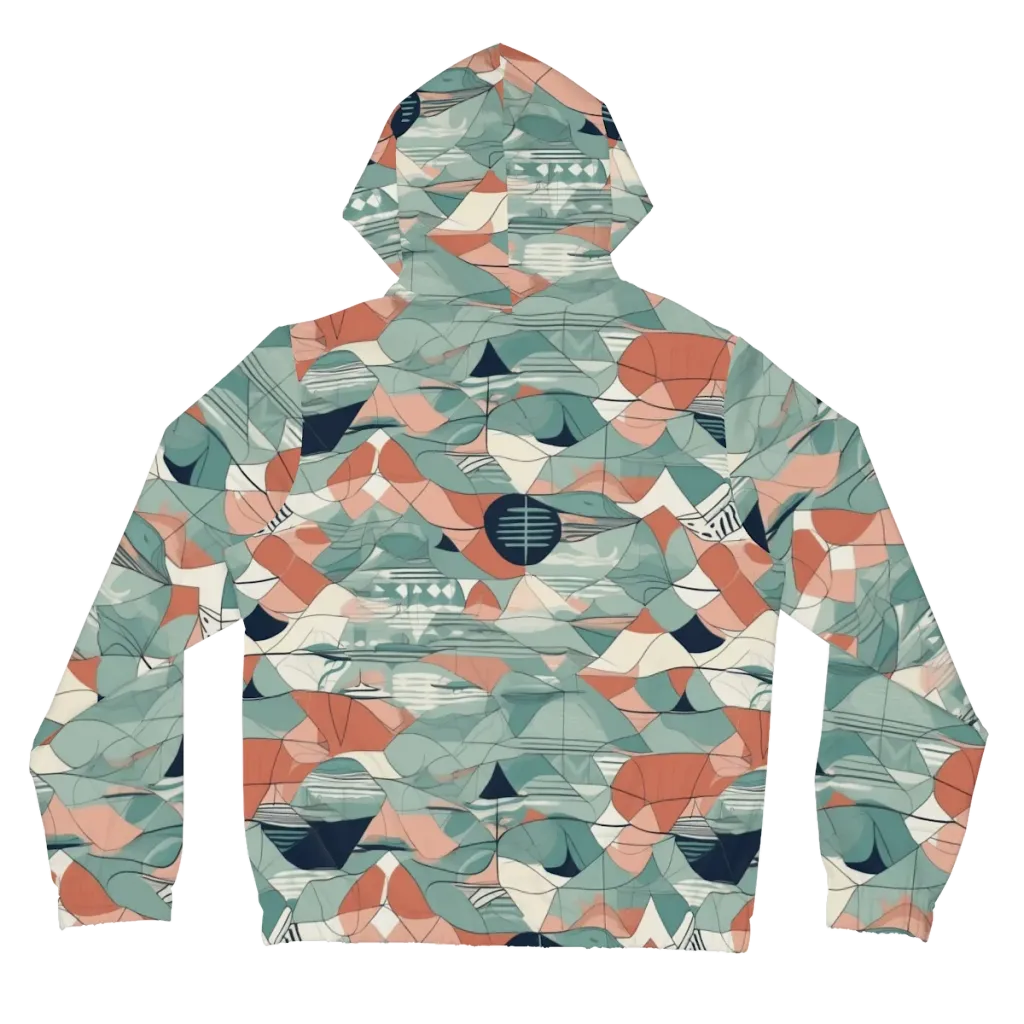Sage Frequency on Women's Full-Zip Hoodie — Back