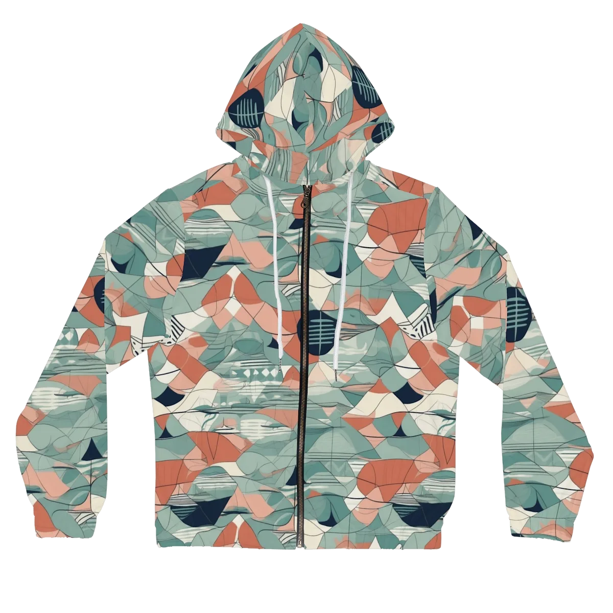 Sage Frequency on Women's Full-Zip Hoodie — Front