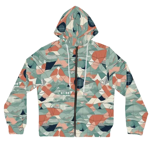 Sage Frequency on a Women's Full-Zip Hoodie