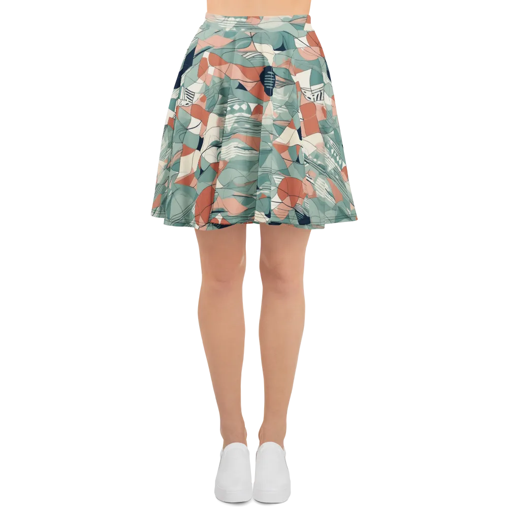 Sage Frequency on Skater Skirt — Front