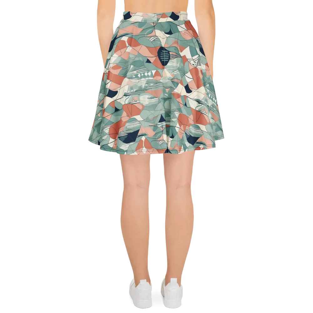 Sage Frequency on Skater Skirt — Back
