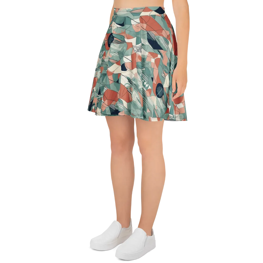 Sage Frequency on Skater Skirt — Left