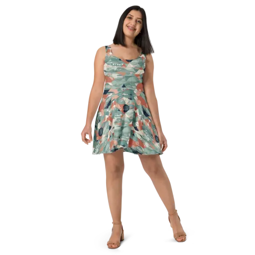 Sage Frequency on a Skater Dress