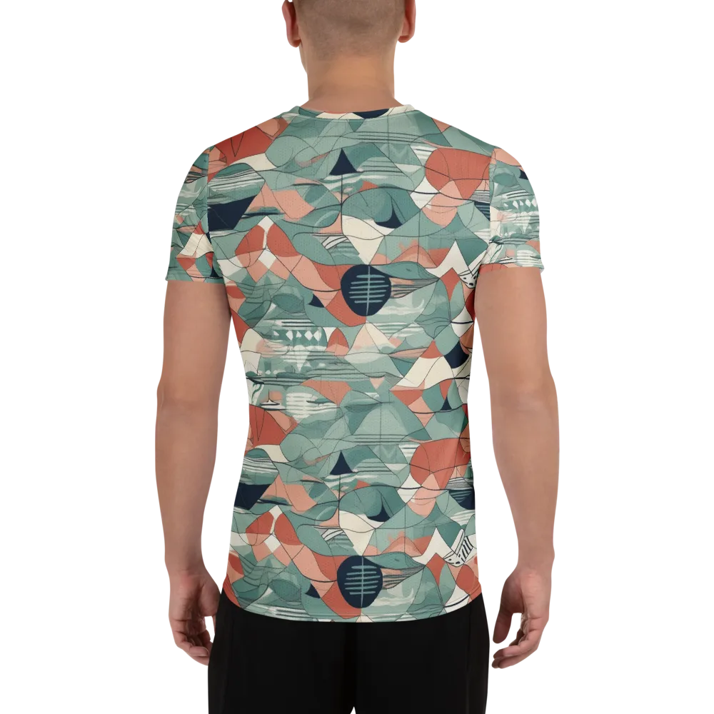 Sage Frequency on Men's Athletic T-Shirt — Back