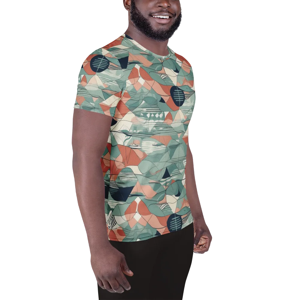 Sage Frequency on Men's Athletic T-Shirt — Right