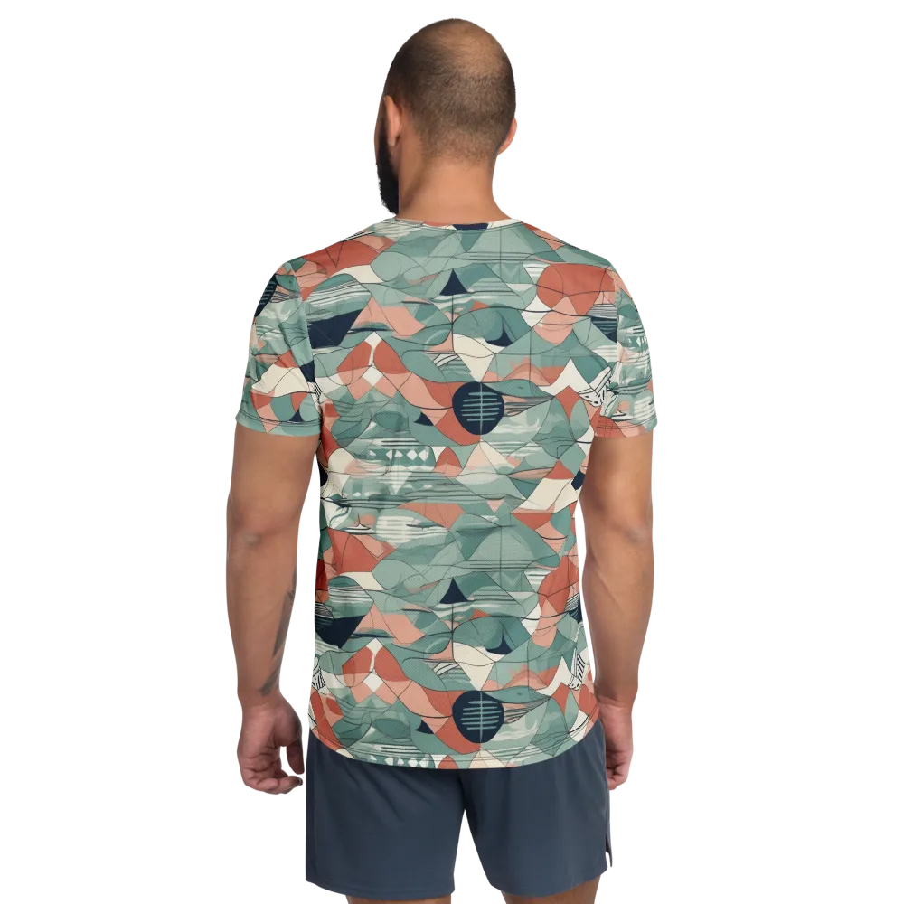 Sage Frequency on Men's Athletic T-Shirt — Back