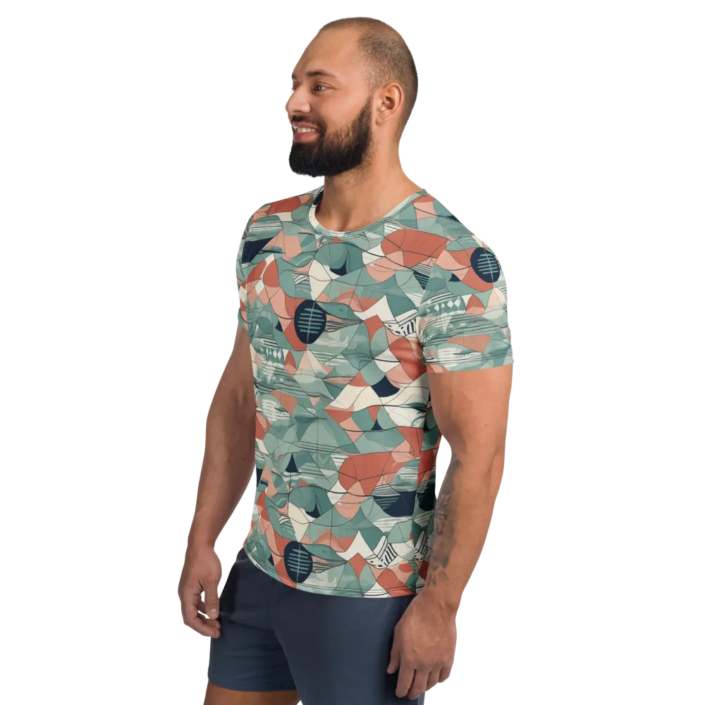 Sage Frequency on Men's Athletic T-Shirt — Left