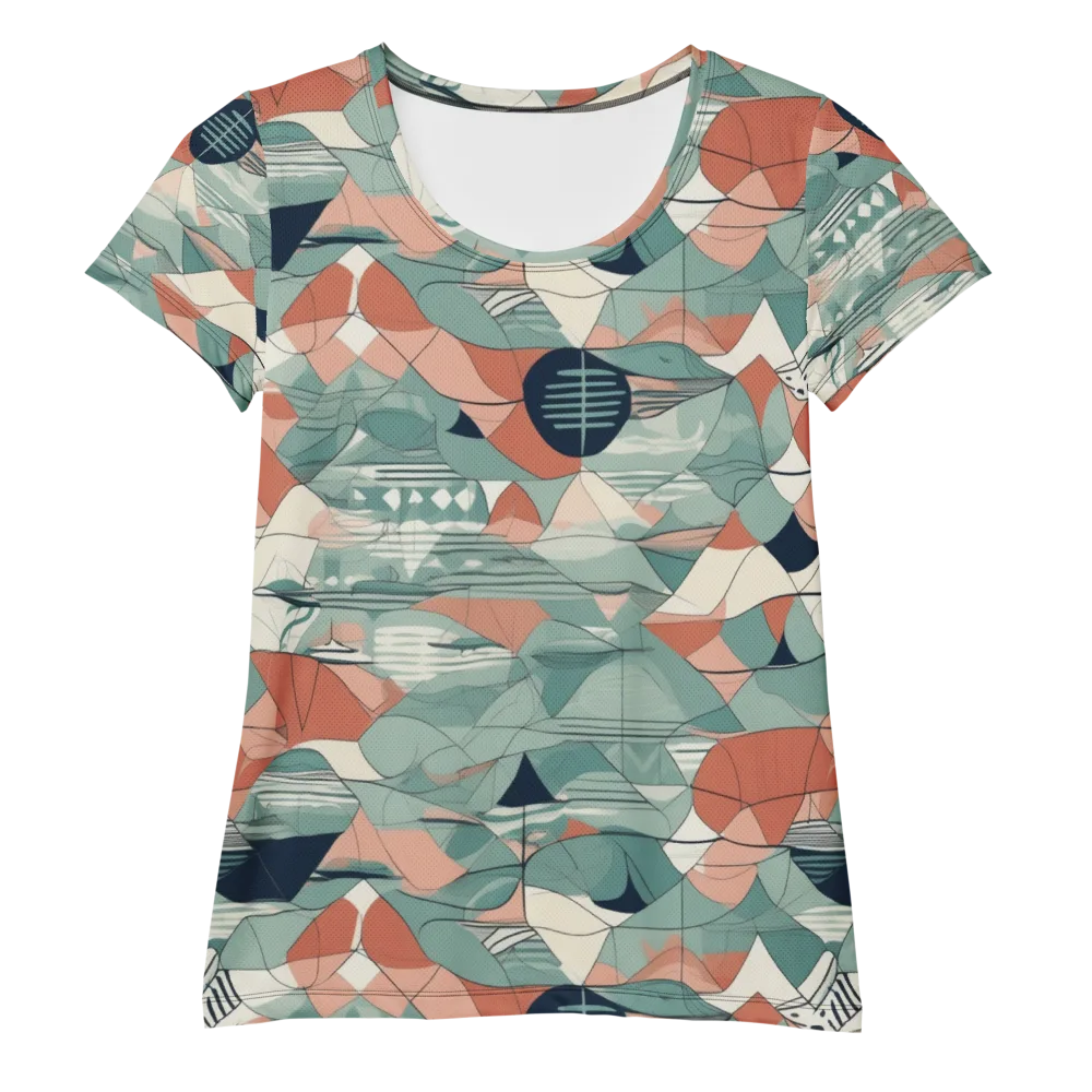 Sage Frequency on Women's Athletic T-Shirt — Front