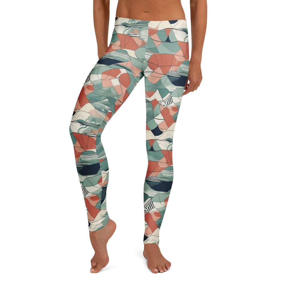 Sage Frequency on Leggings — Front