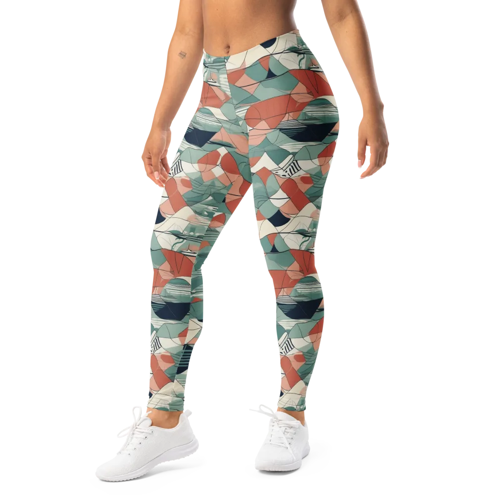 Sage Frequency on Leggings — Left Front