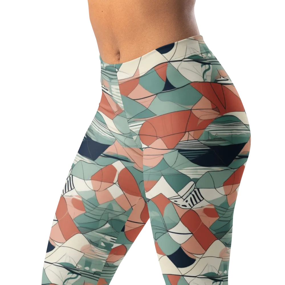 Sage Frequency on Leggings — Left Front