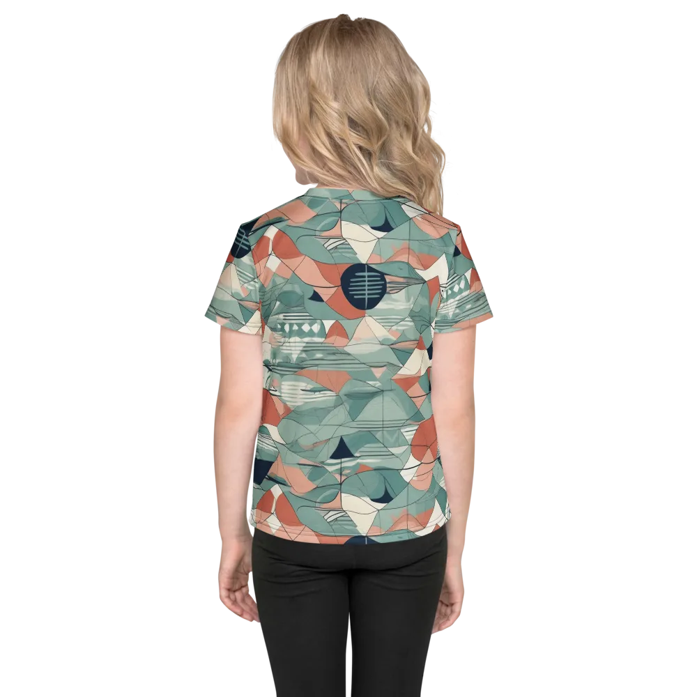 Sage Frequency on Kids Crew Neck T-Shirt — Back