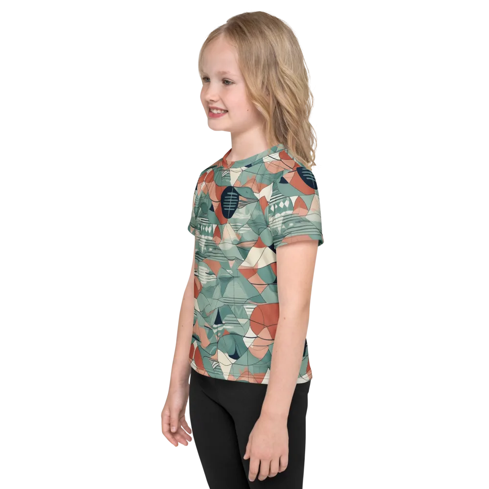 Sage Frequency on Kids Crew Neck T-Shirt — Left