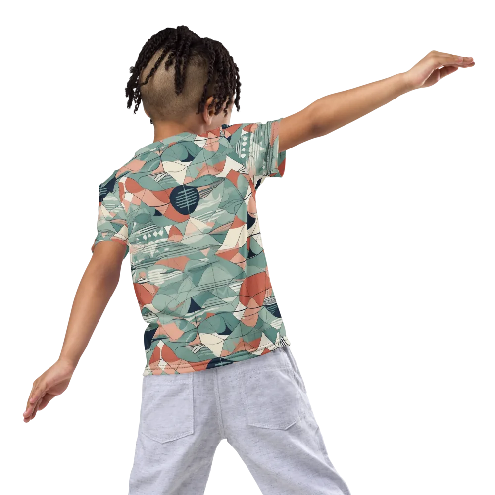 Sage Frequency on Kids Crew Neck T-Shirt — Back
