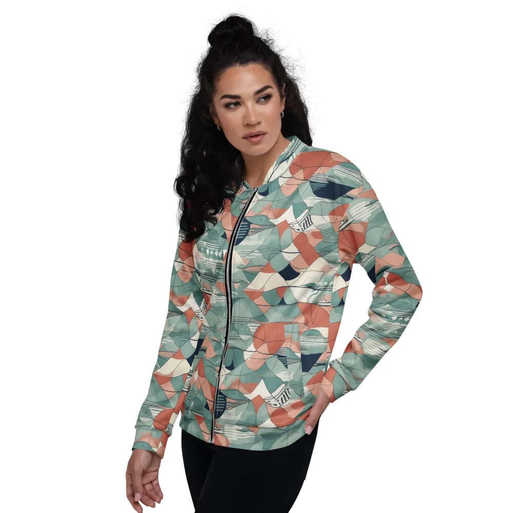 Sage Frequency on Bomber Jacket — Left