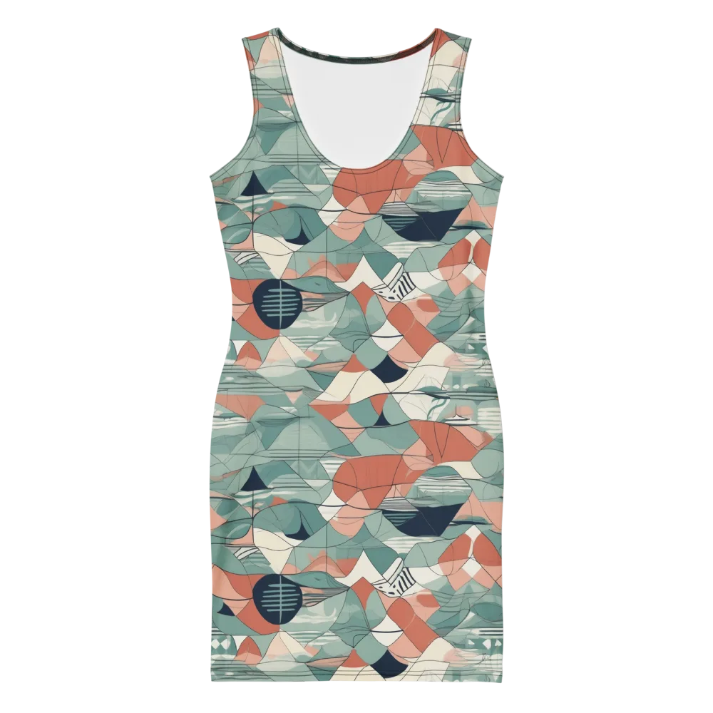 Sage Frequency on Bodycon Dress — Front