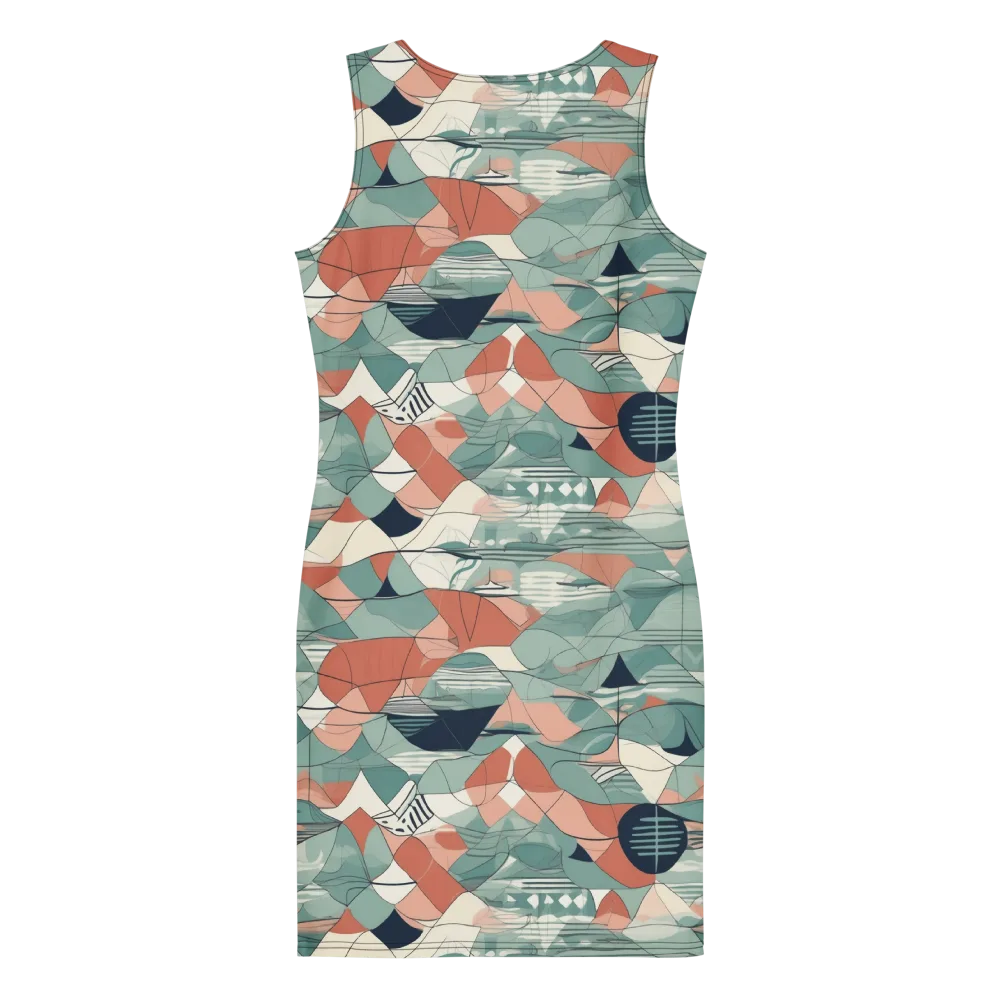 Sage Frequency on Bodycon Dress — Back