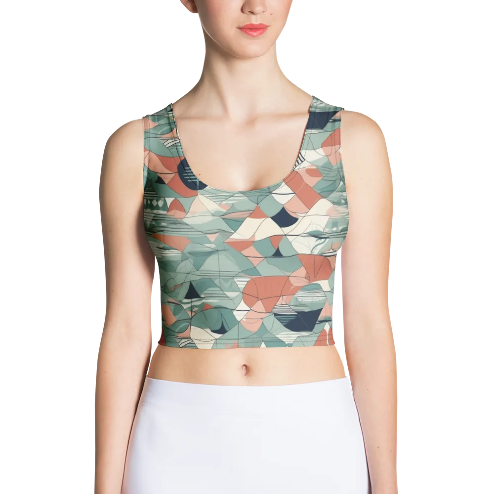 Sage Frequency on Crop Top — Front