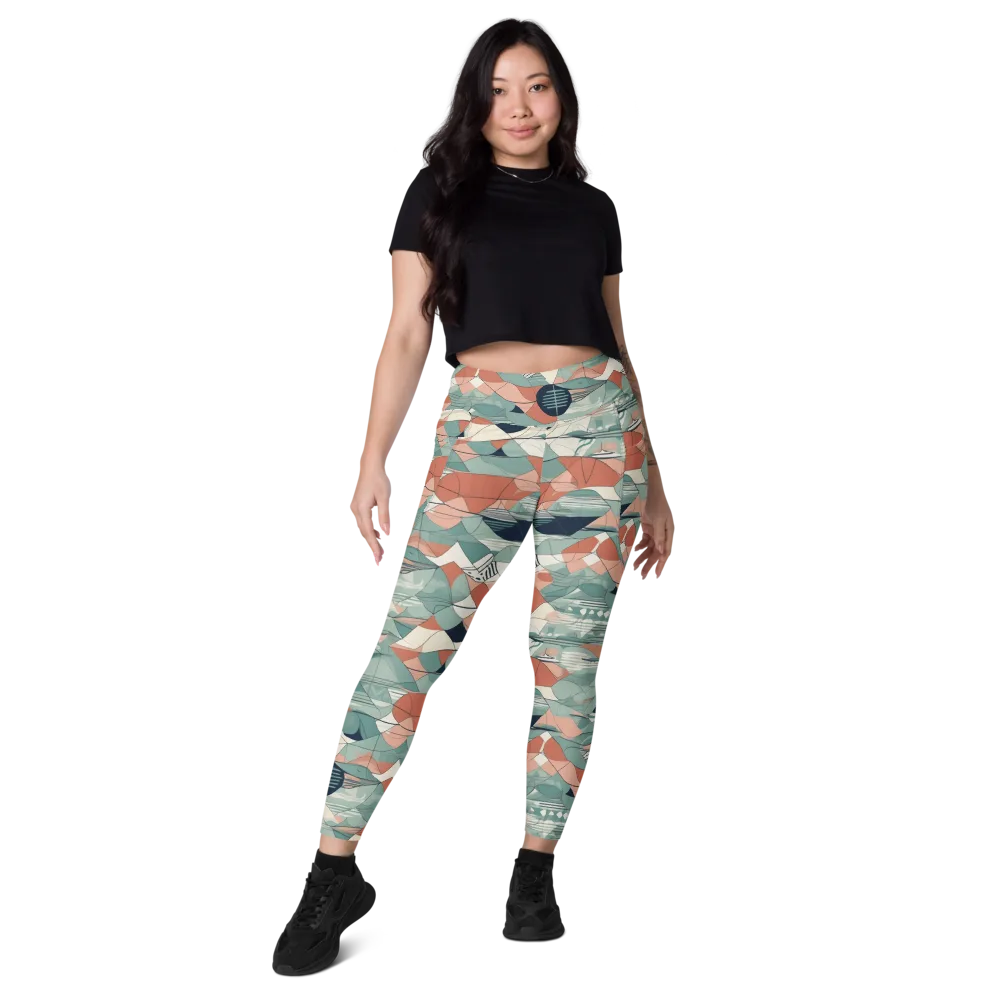 Sage Frequency on Leggings with Pockets — Front