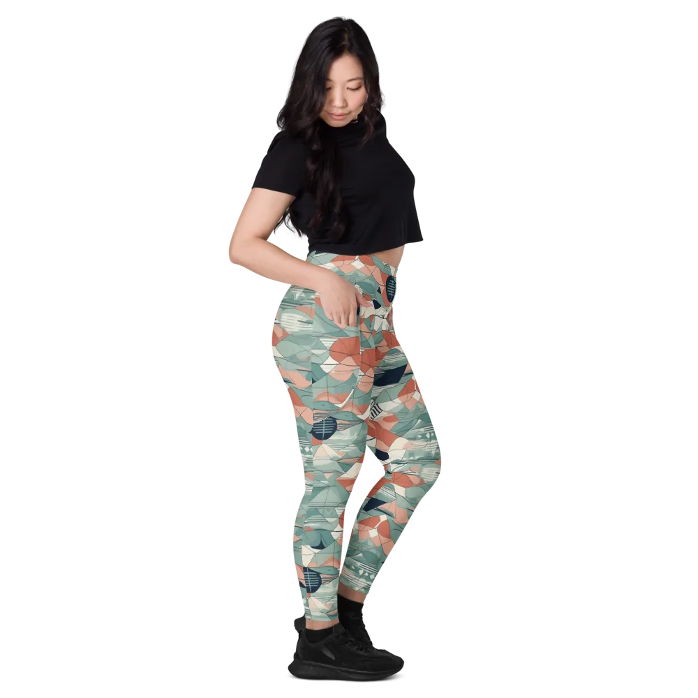 Sage Frequency on Leggings with Pockets — Right