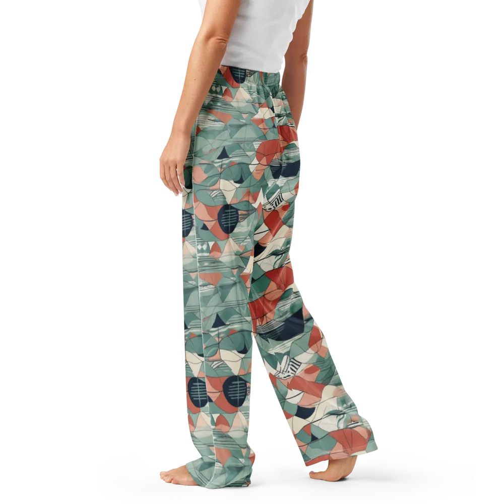 Sage Frequency on Women's Pajama Pants — Left