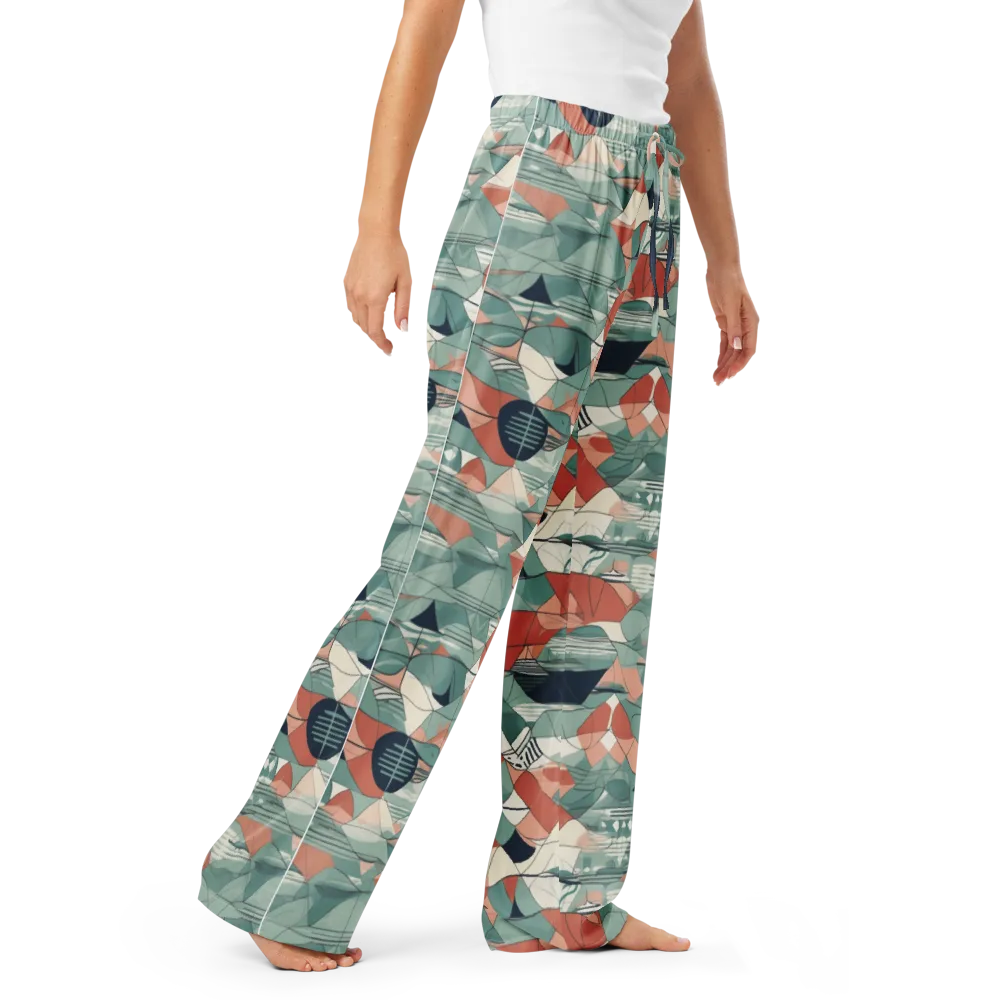 Sage Frequency on Women's Pajama Pants — Right Front