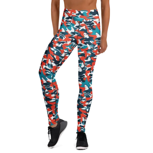 Riptide Arcade on a Yoga Leggings