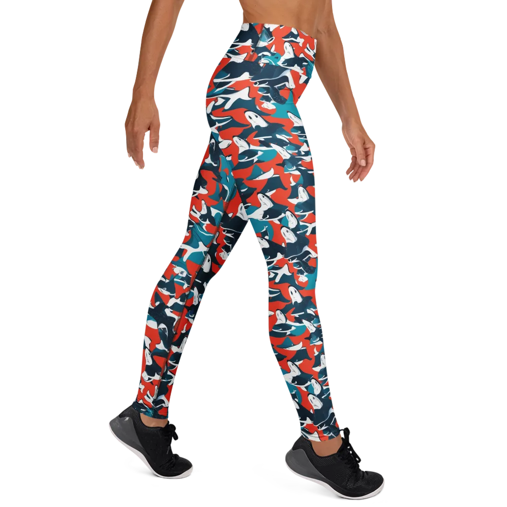 Riptide Arcade on Yoga Leggings — Right