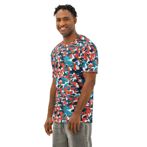 Riptide Arcade on a Men's Cotton Crew Neck T-Shirt