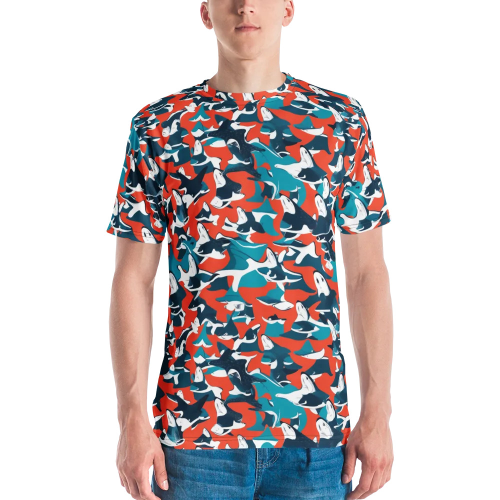 Riptide Arcade on Men's Crew Neck T-Shirt — Front