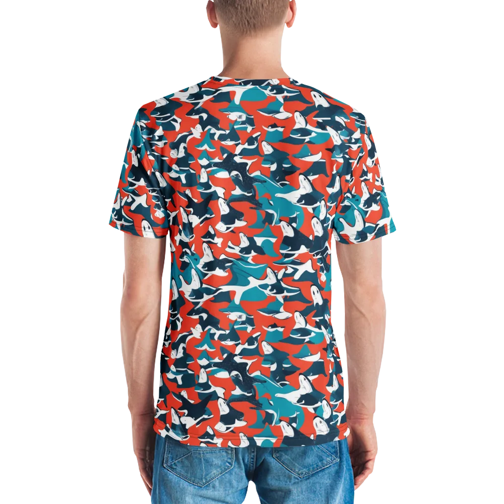 Riptide Arcade on Men's Crew Neck T-Shirt — Back