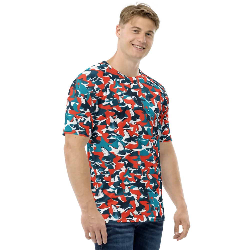 Riptide Arcade on Men's Crew Neck T-Shirt — Right