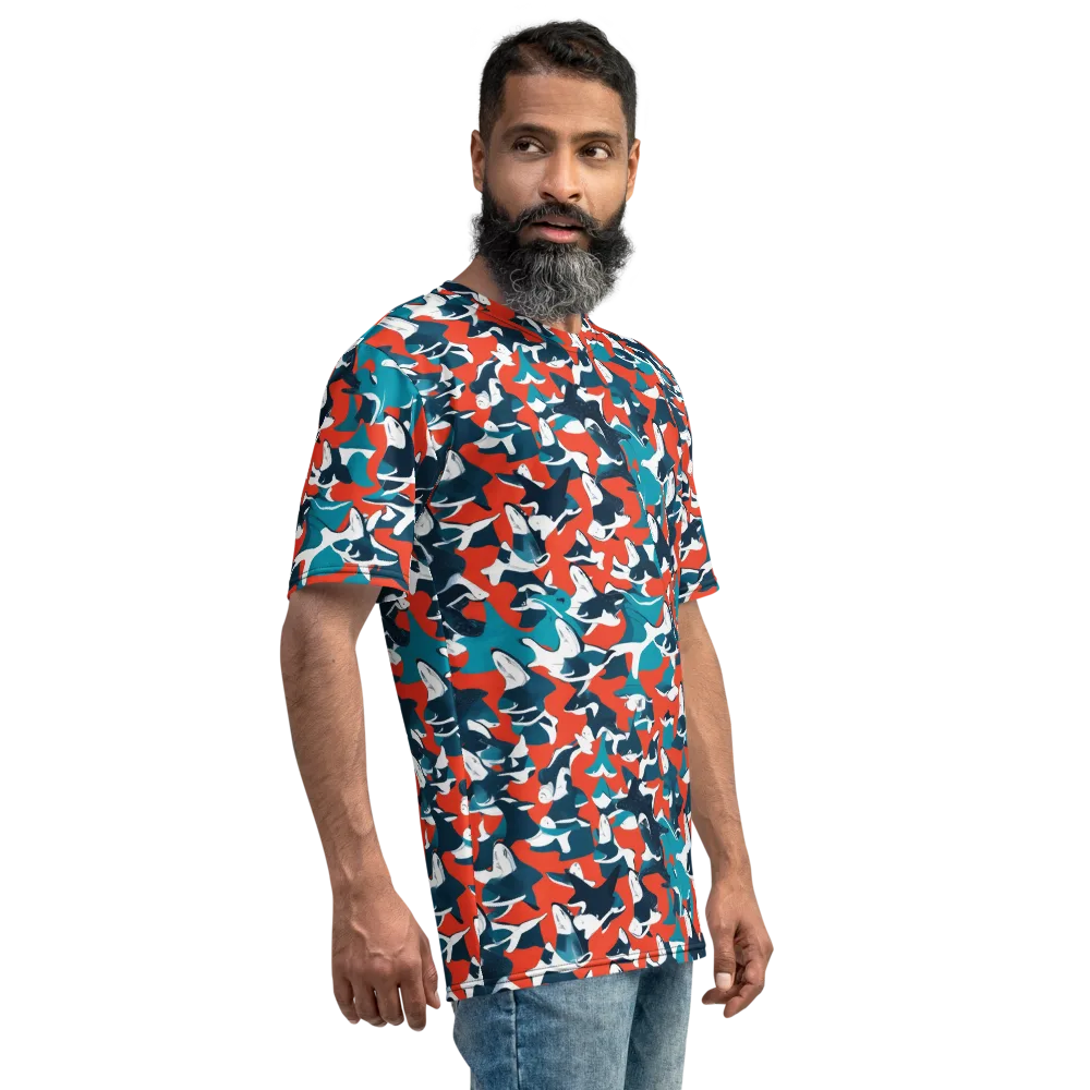Riptide Arcade on Men's Crew Neck T-Shirt — Right