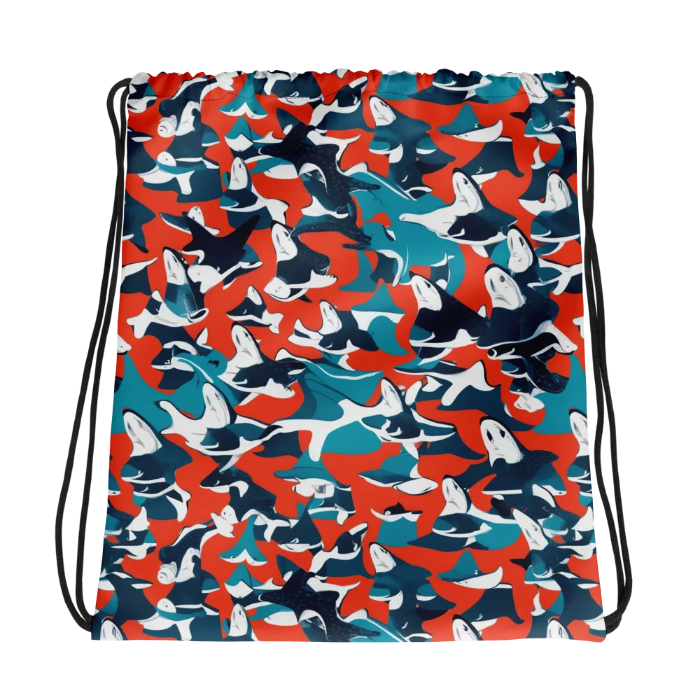 Riptide Arcade on Drawstring Bag — Photo