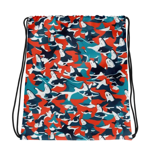 Riptide Arcade on a Drawstring Bag
