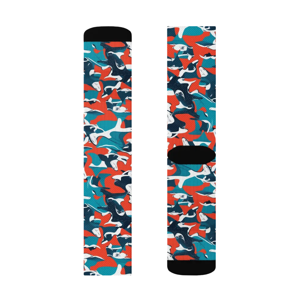 Riptide Arcade on Socks — Left Sock