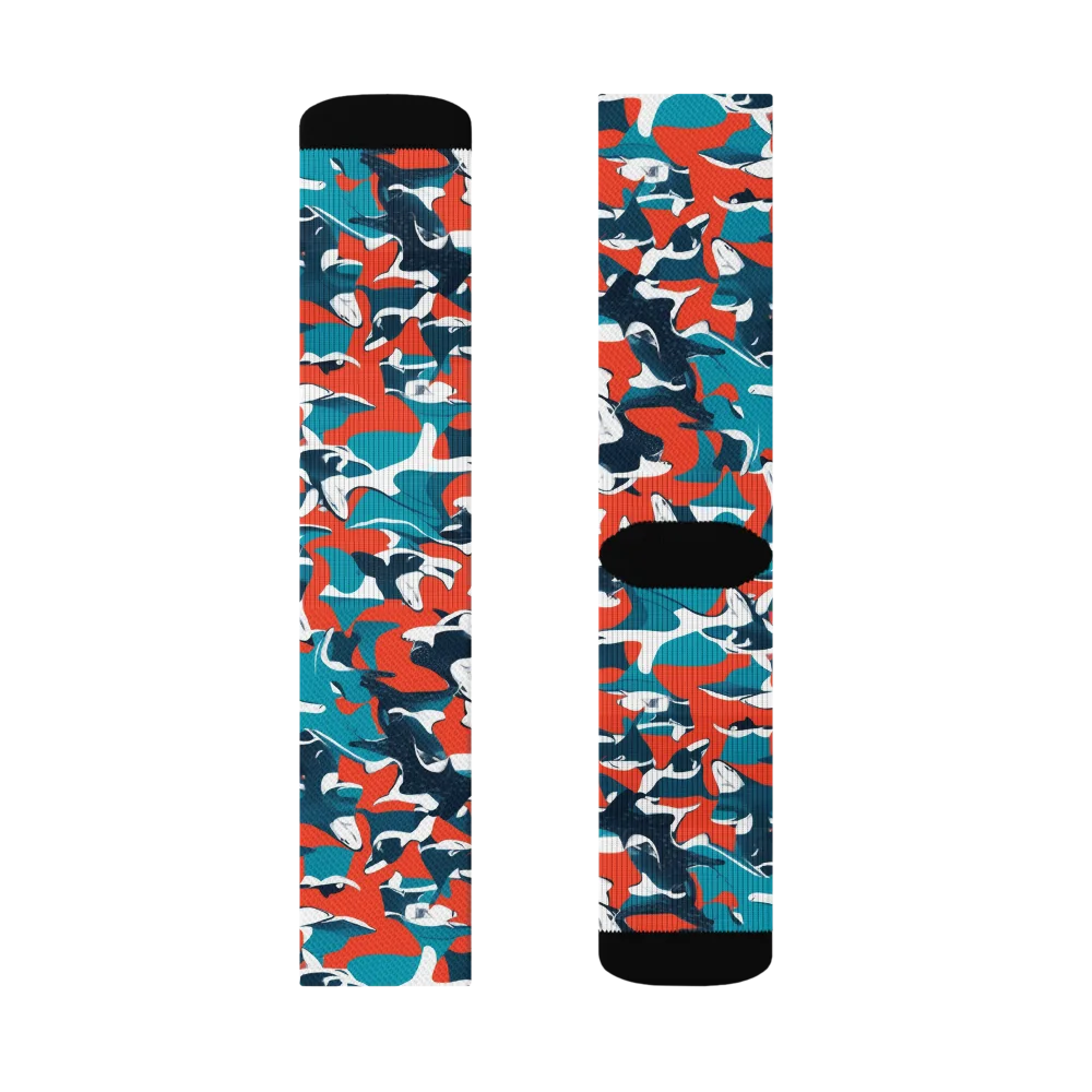 Riptide Arcade on Socks — Right Sock
