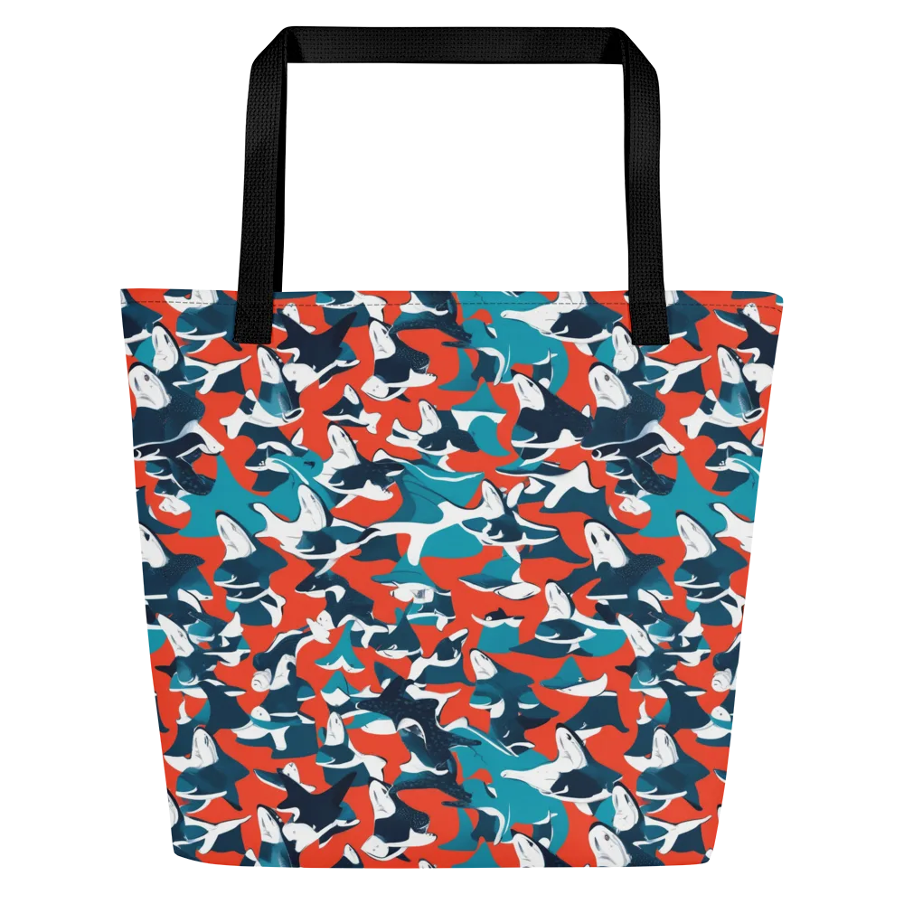Riptide Arcade on Large Tote Bag W/ Pocket — Front