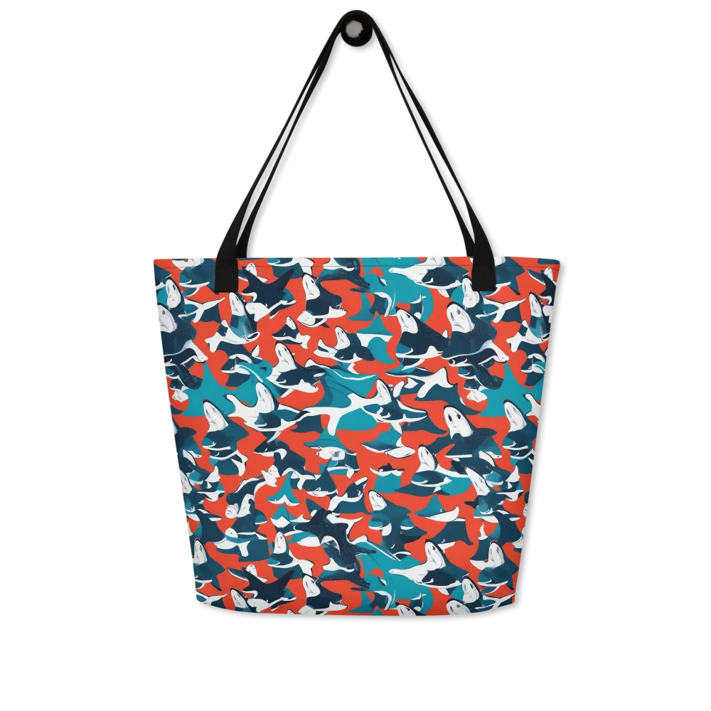 Riptide Arcade on Large Tote Bag W/ Pocket — Front