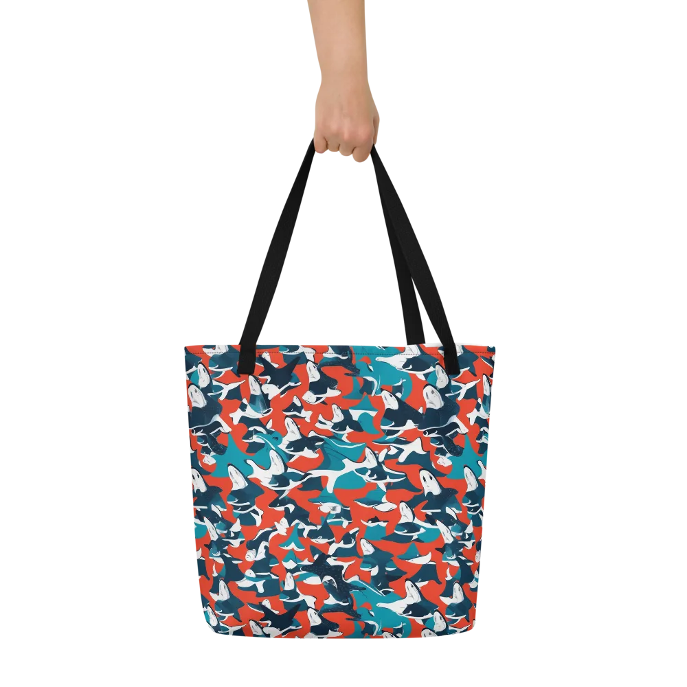 Riptide Arcade on Large Tote Bag W/ Pocket — Front