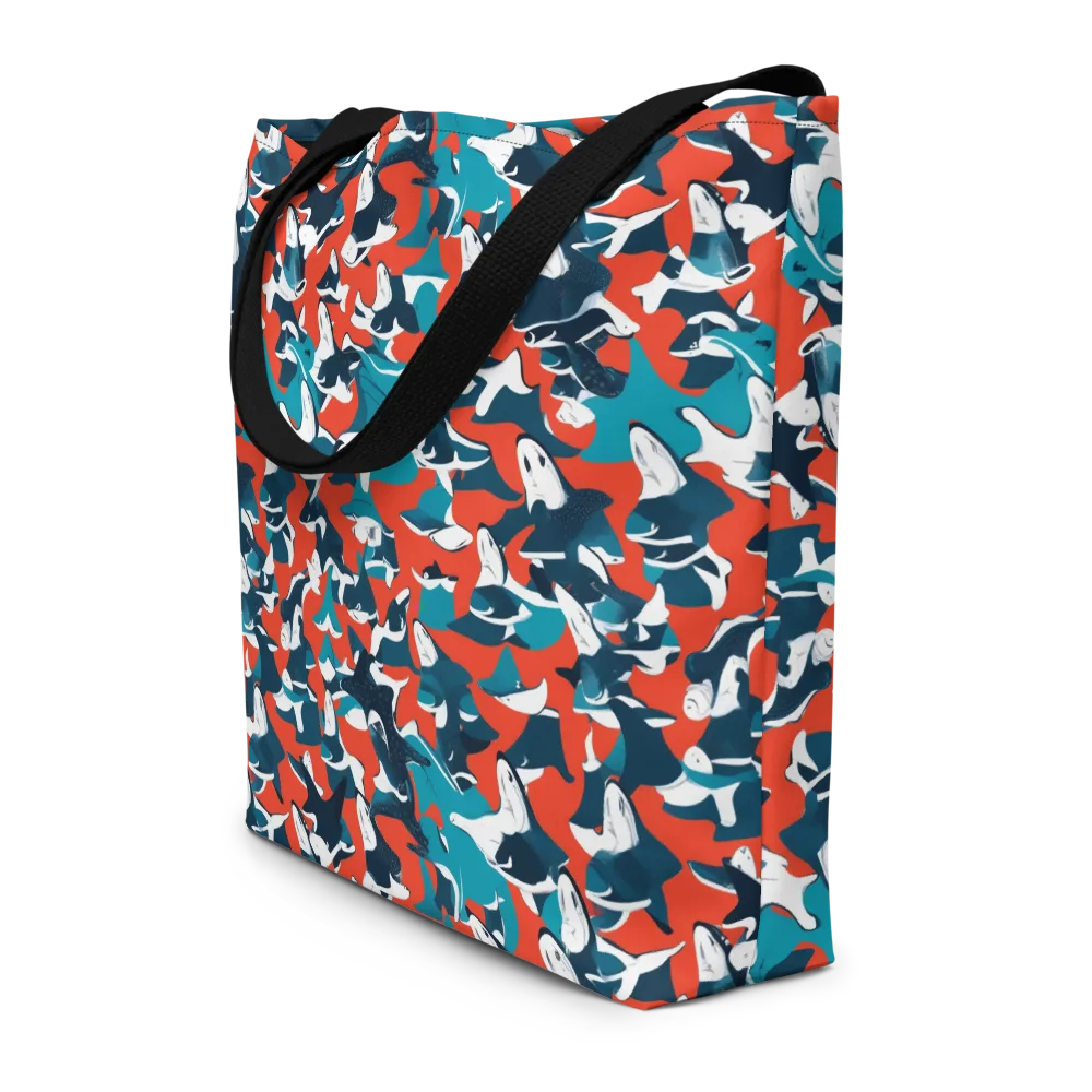 Riptide Arcade on Large Tote Bag W/ Pocket — Front